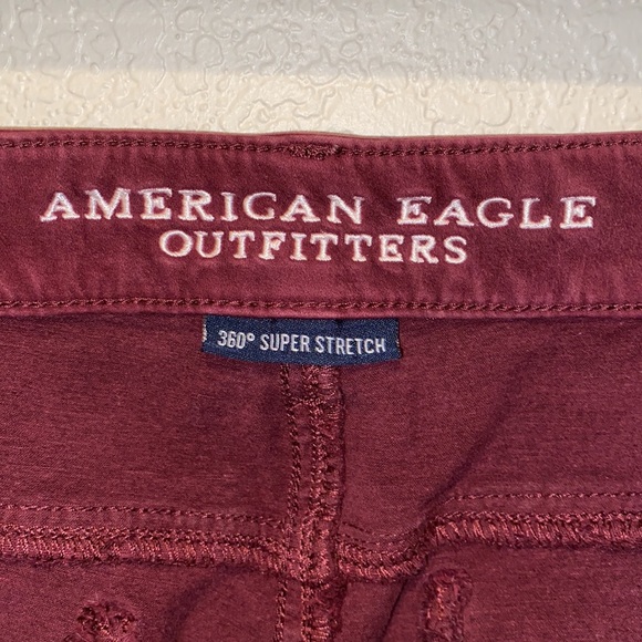 Maroon American Eagle Jeggings - Picture 4 of 6